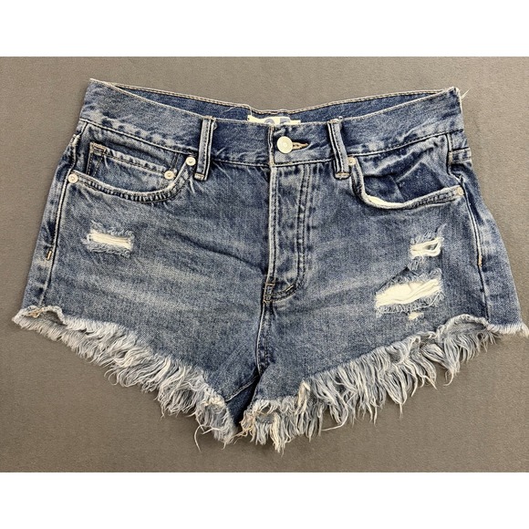 Free People Pants - Free People Loving Good Vibrations Denim Shorts Cutoff Festival Coastal Cowgirl